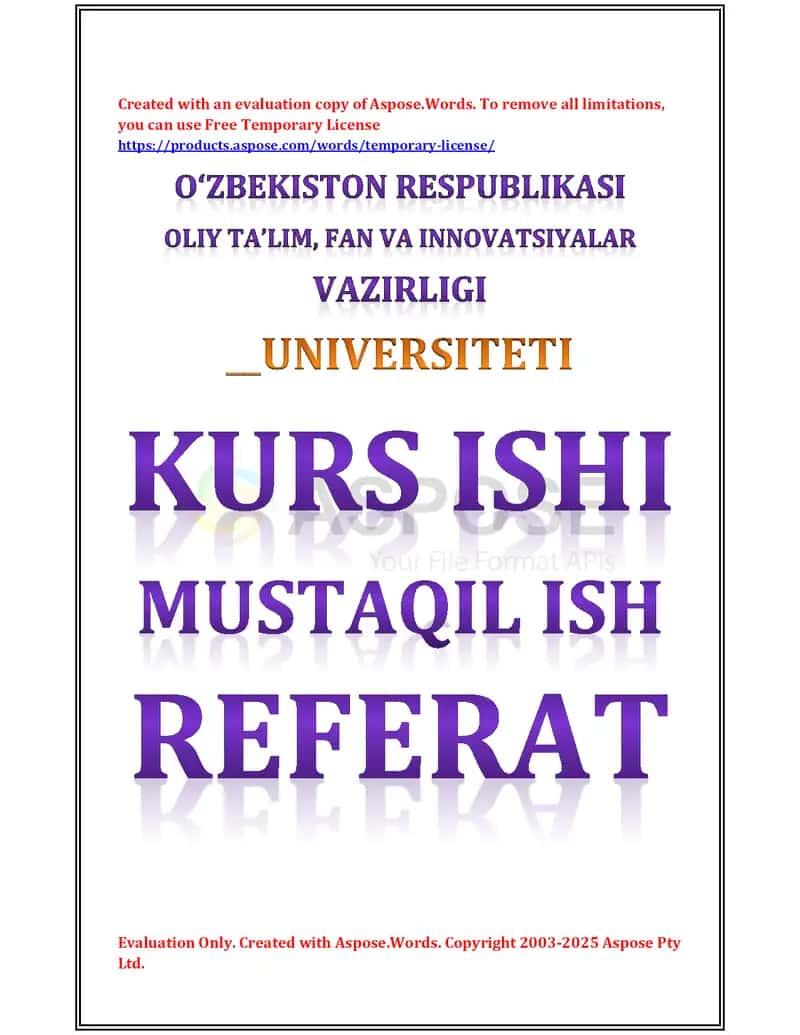 Malumotlarni almashish jarayonlarining xarakteristikasi, apparat ta’minoti va tarmoq xizmatlari kurs ishi