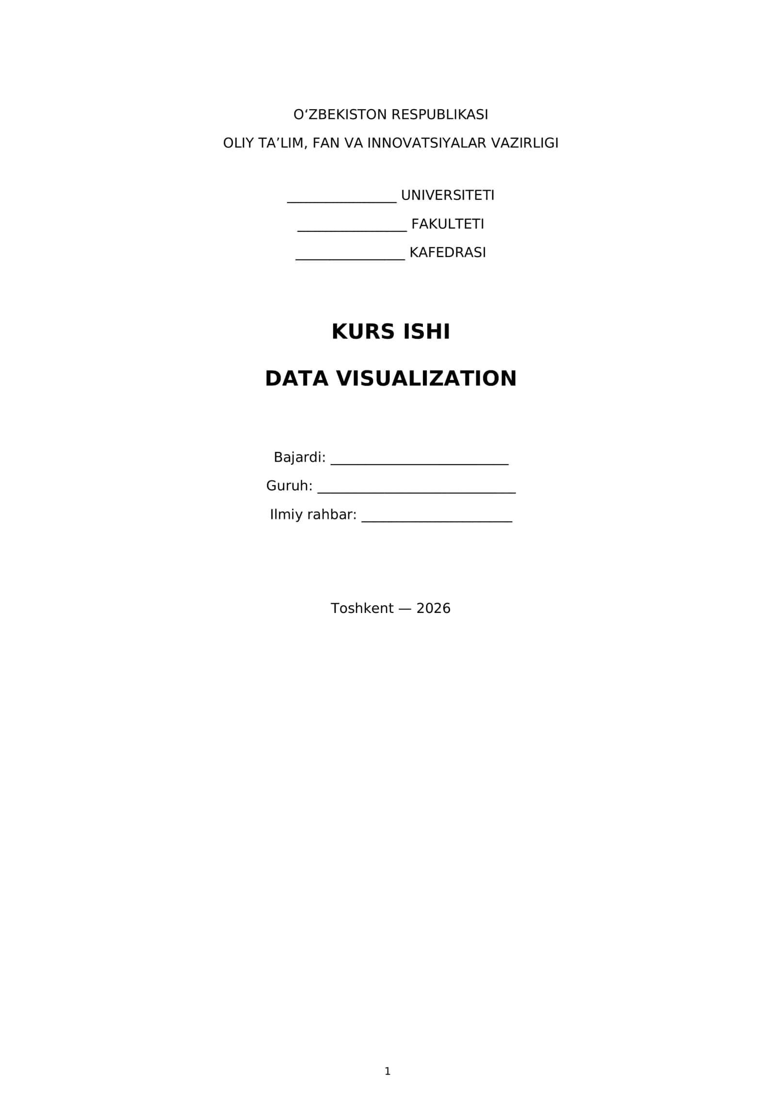 DATA VISUALIZATION