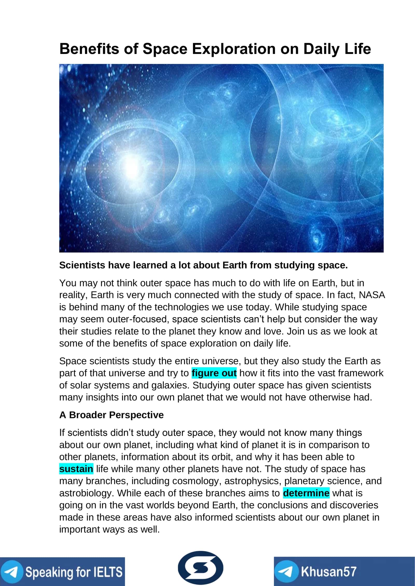 Benefits of Space Exploration on Daily Life