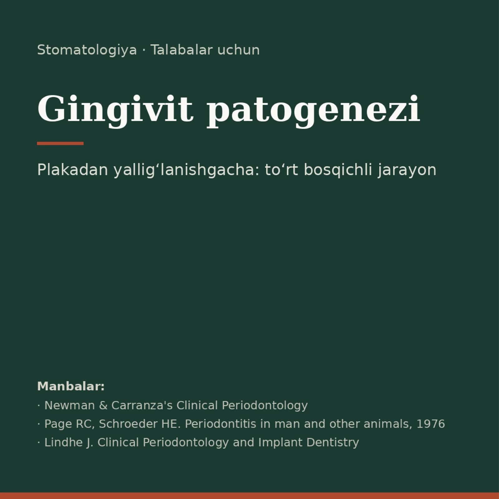Gingivit patogenezi.
