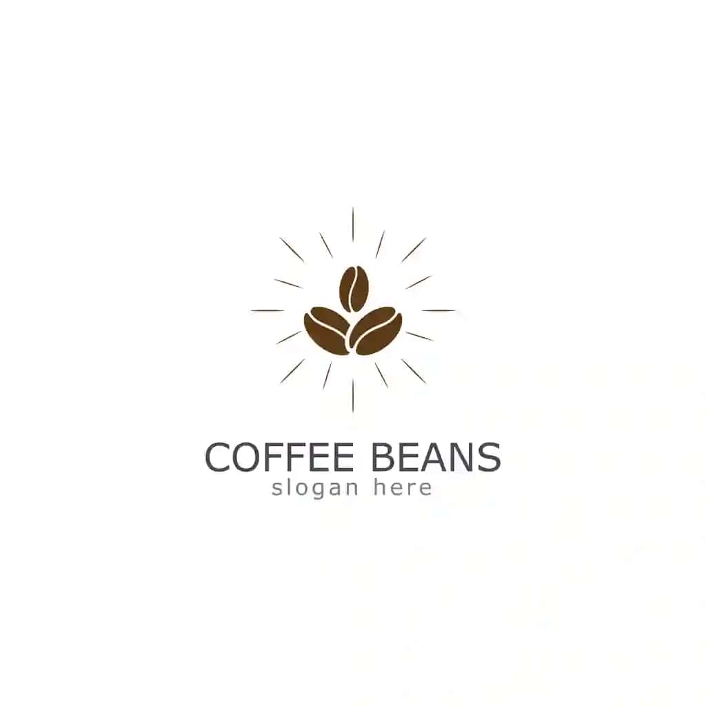 Kofe loviya logotipi vektor tasviri | Coffee beans logo icon vector illustration