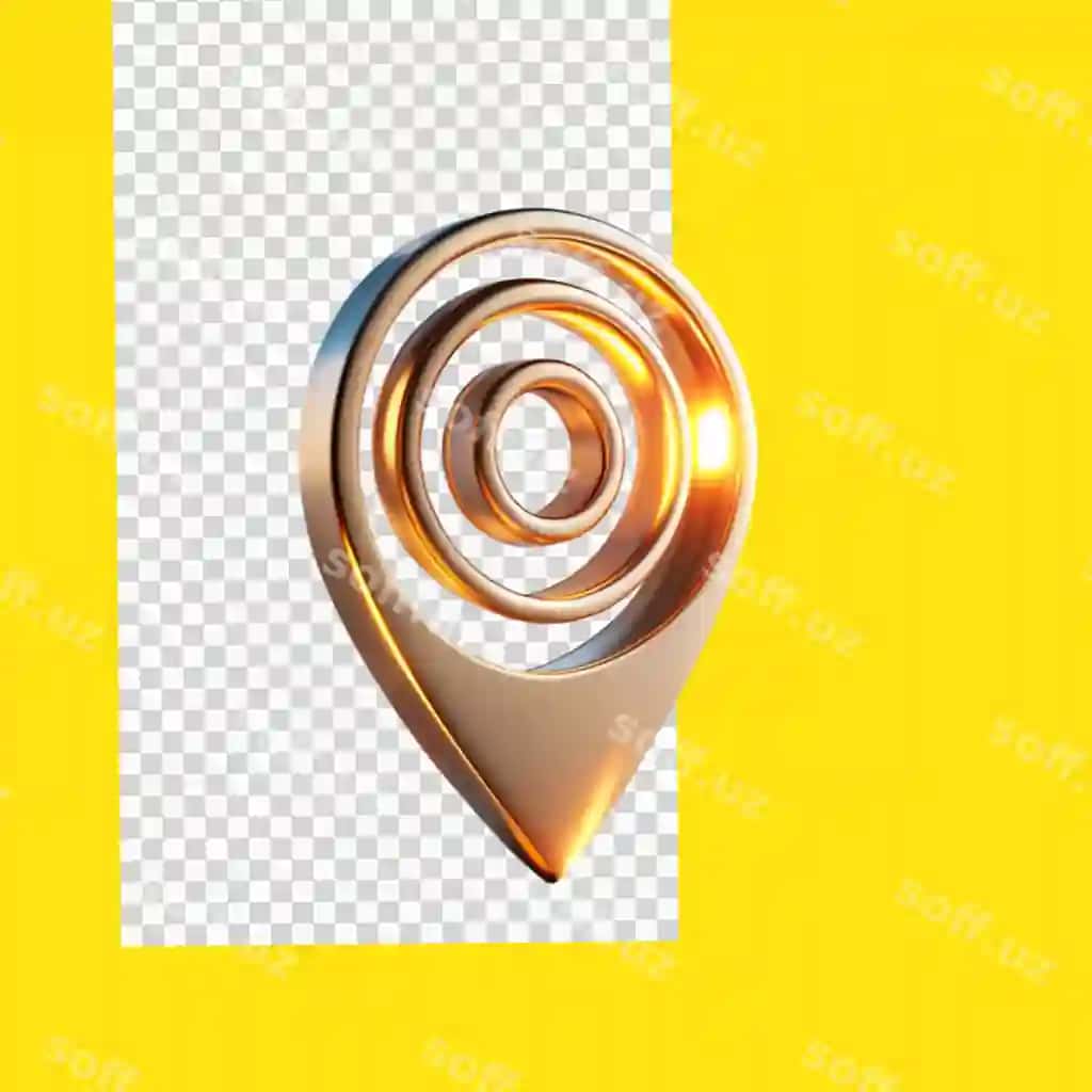Joylashuv belgisi shaffof fon | Location symbol transparent background