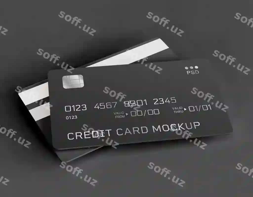 Kredit kartalari namunasi | Credit cards mockup