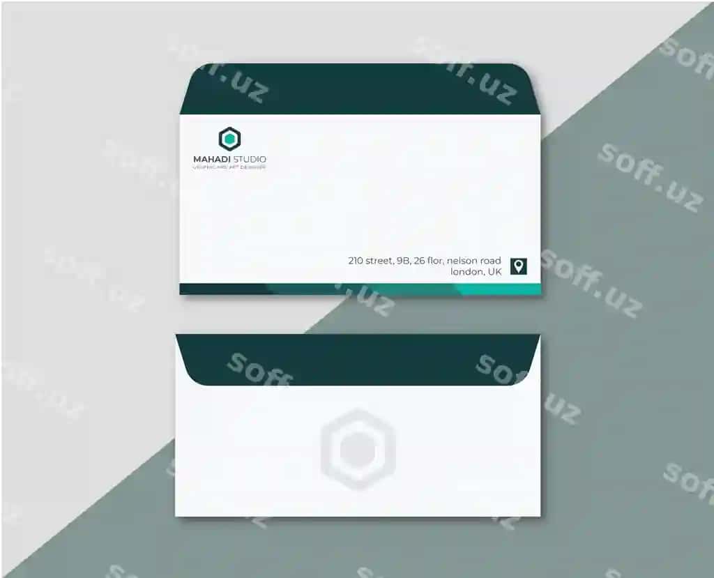 Minimalistik konvert dizayni stationery dizayn kontseptsiyalari | Minimalist envelope design stationary design concepts