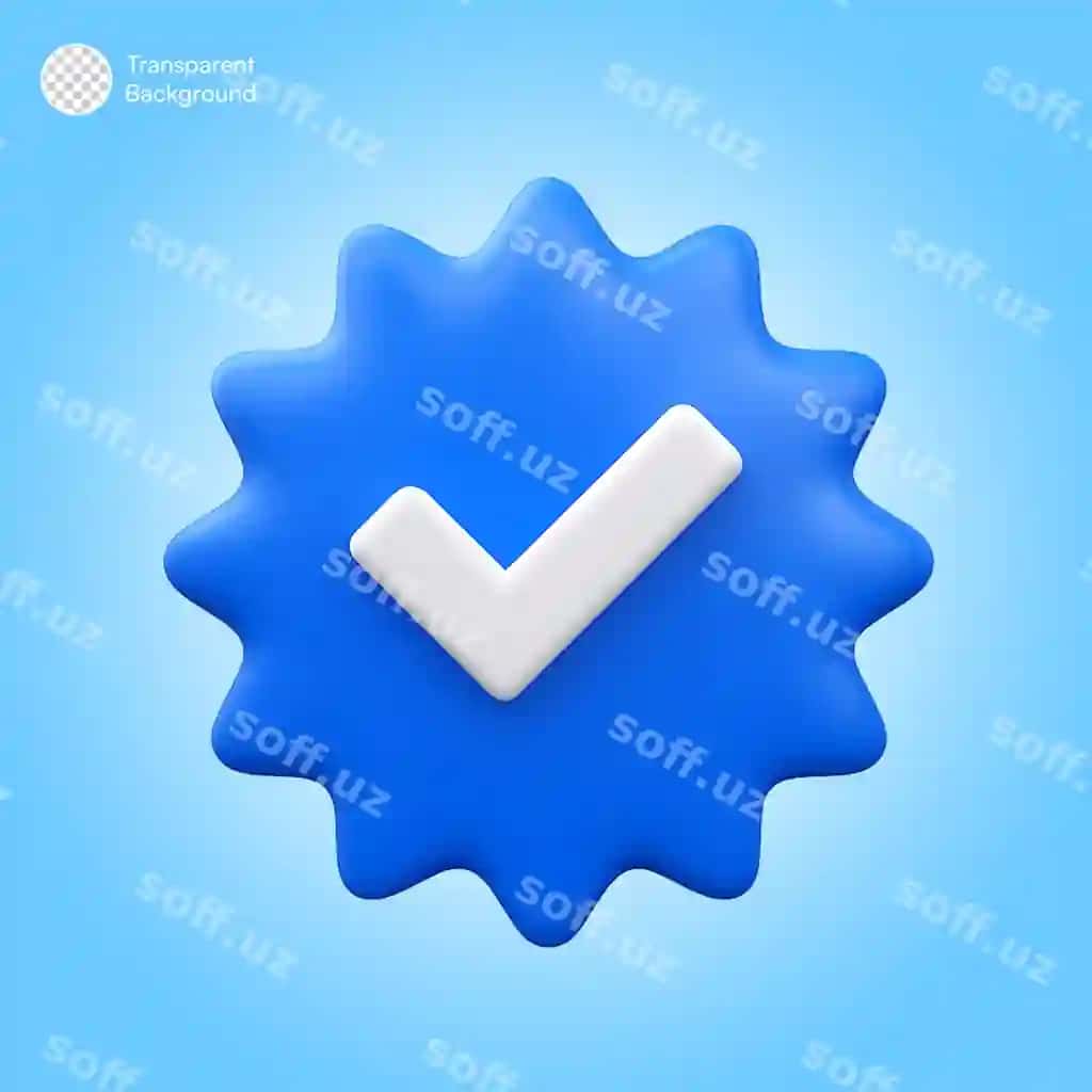 3d renderlangan tasdiqlanma diramati | 3d rendered verified badge