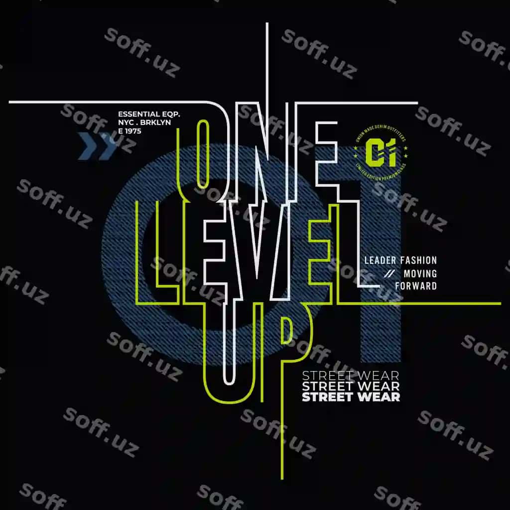 Levelni oshirish tipografiyali futbolka boshqa foydalanishlar | Level up typography t shirt other uses