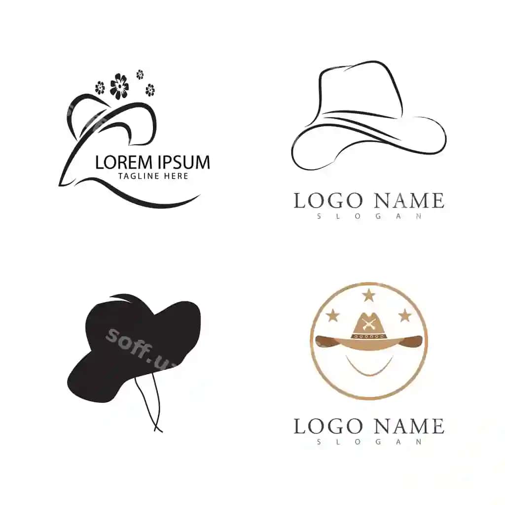 Kowboy logo vektor shablon dizayni | Cowboy logo vector template design