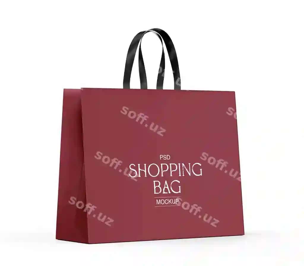 Xarid sumkasi namunasi | Shopping bag mockup
