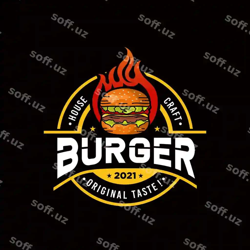 Burger logo shabloni | Burger logo template