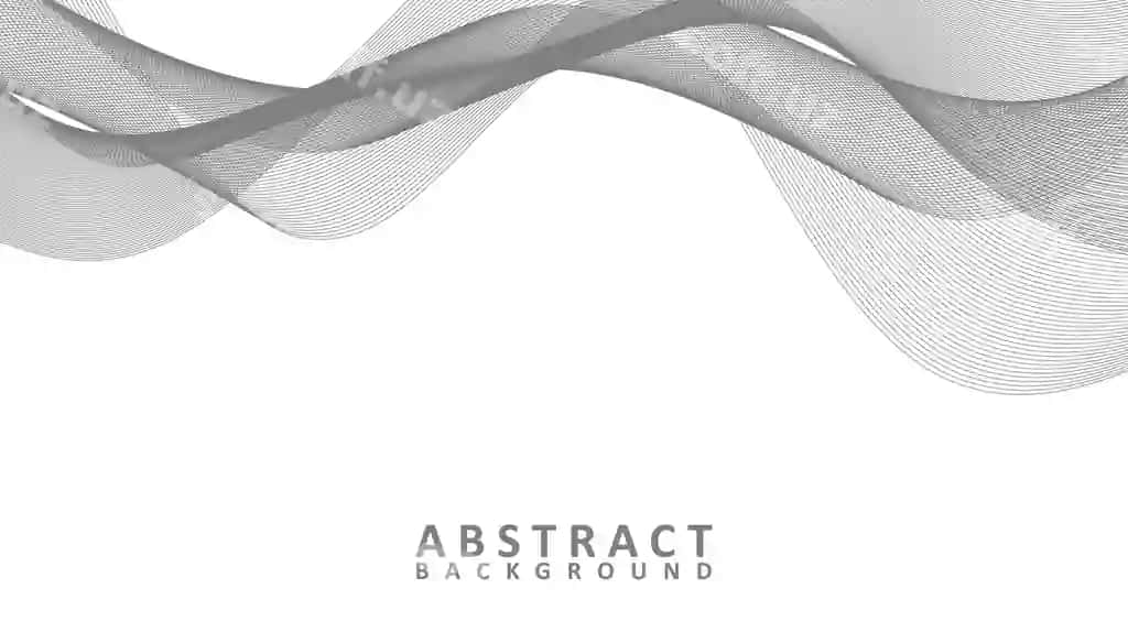 Abstrakt kulrang oq to'lqalar fon | Abstract grey white waves background