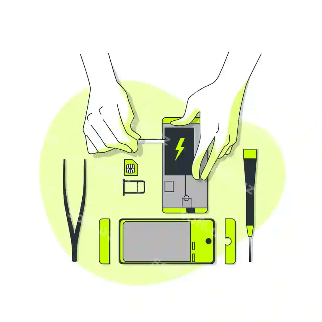 Mahsulotni ajratish konsepsiyasi illustratsiyasi | Product teardown concept illustration