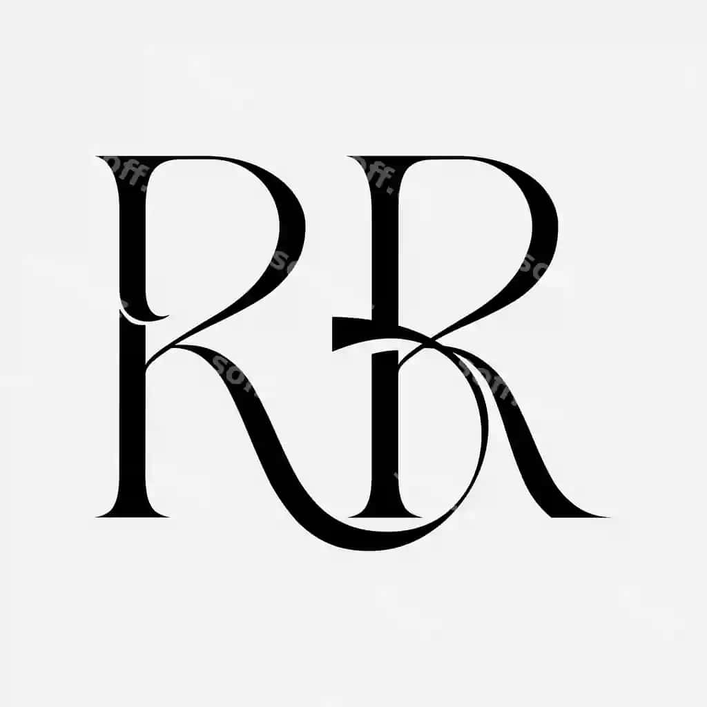 Rr bosh harf logotip dizayni | Rr initial letter logo design
