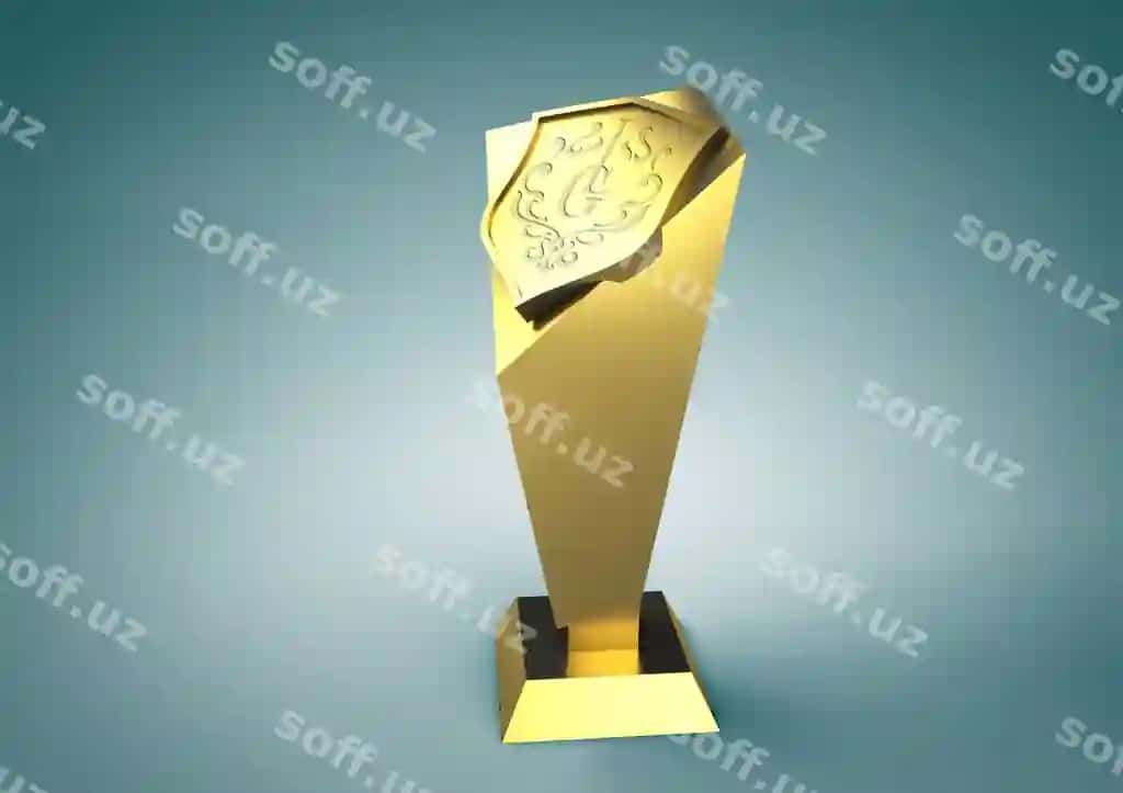 Oltin trofey dizayni | Gold trophy design