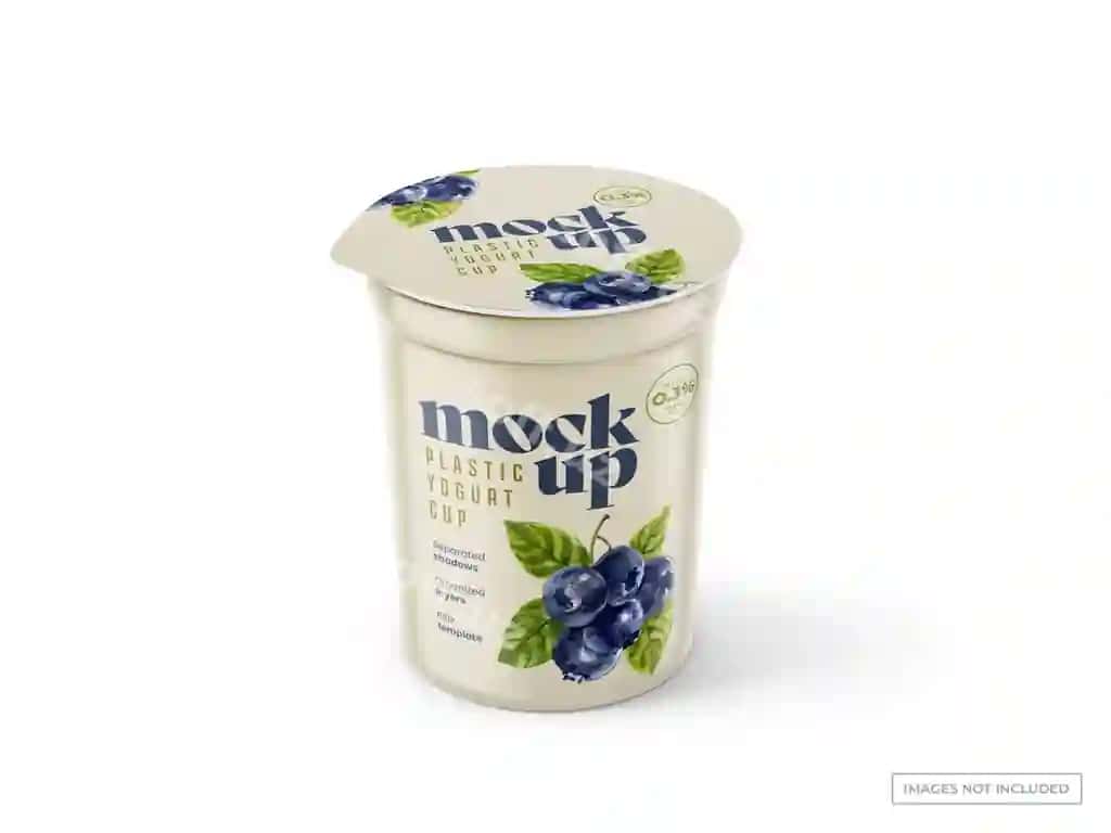 Yo'gurt stakanchik mockup | Yogurt cup mockup