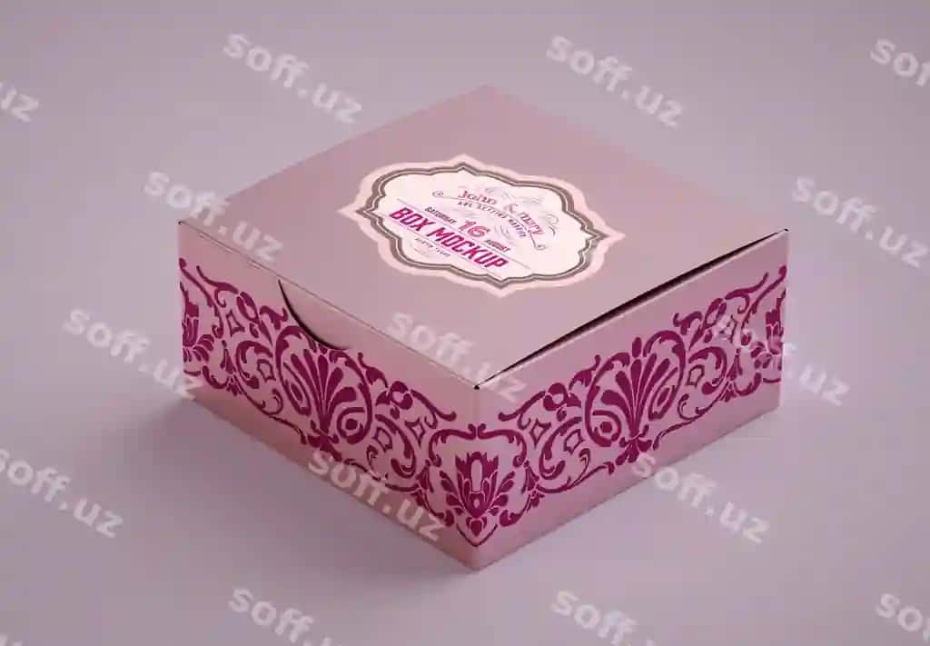 Sovg'a kraft quticha namunasi | Gift kraft box mockup