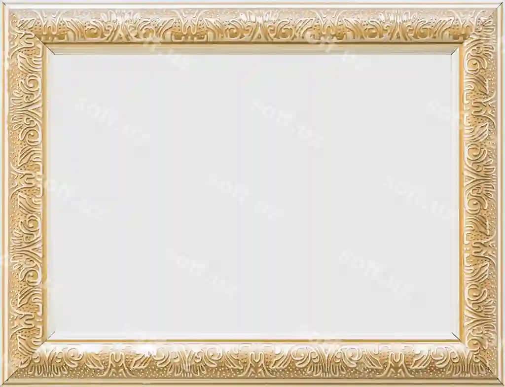 Yakor oltin bo'sh oq ramka | Close up golden blank white frame