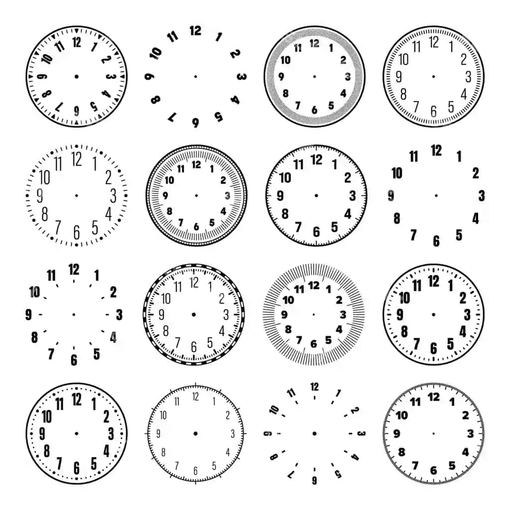 Mexanik soat yuzi arab raqamlari bilan bezel soat shkalasi bilan | Mechanical clock faces with arabic numerals bezel watch dial with