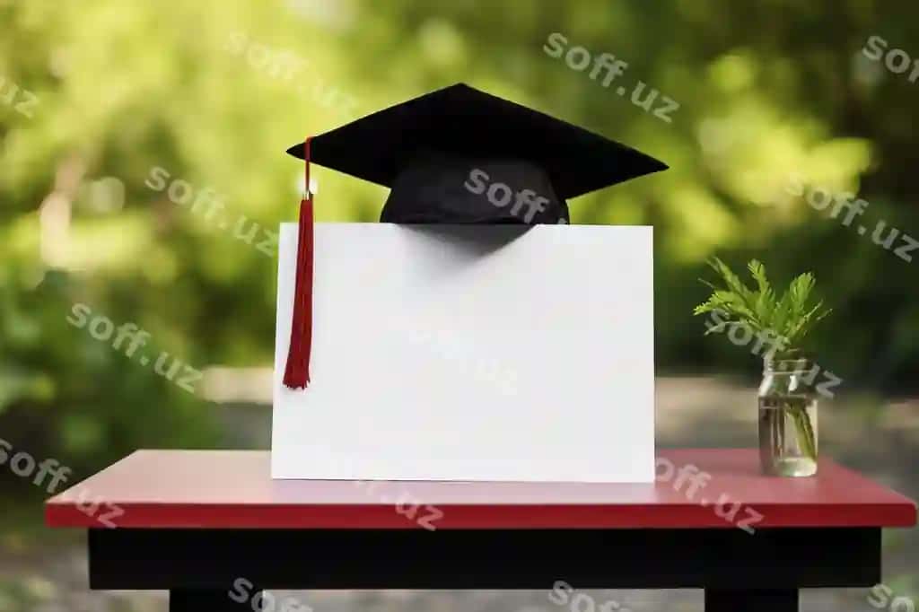 Bitirish ramka mockup dizayni | Graduation frame mockup design
