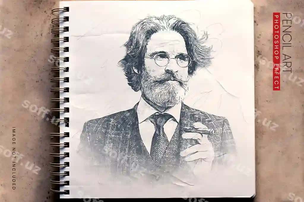 Vintaj qalam chizmasi foto effekti | Vintage pencil sketch photo effect