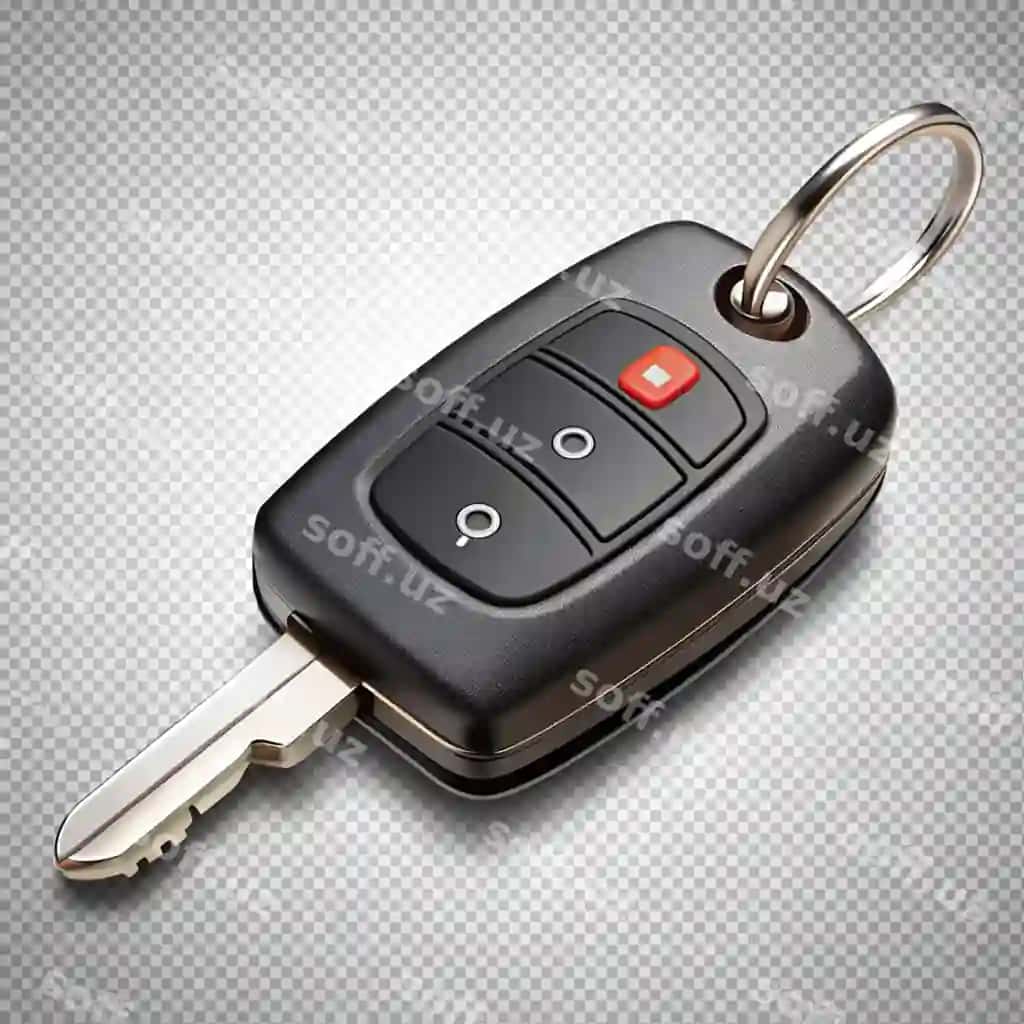 Pilit mashina kaliti shaffof orqa fonda | Remote car key transparent background