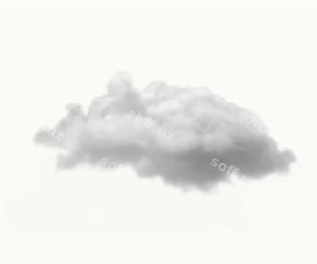3d oq bulut png elementlar to'plami shaffof fonda | 3d white cloud png element set transparent background