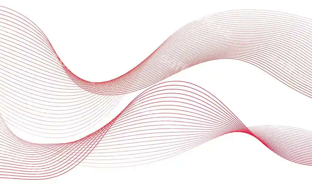 Abstrakt oq qizil hasharot orqa fonda to'lqin bilan | Abstract white red luxury background with wave