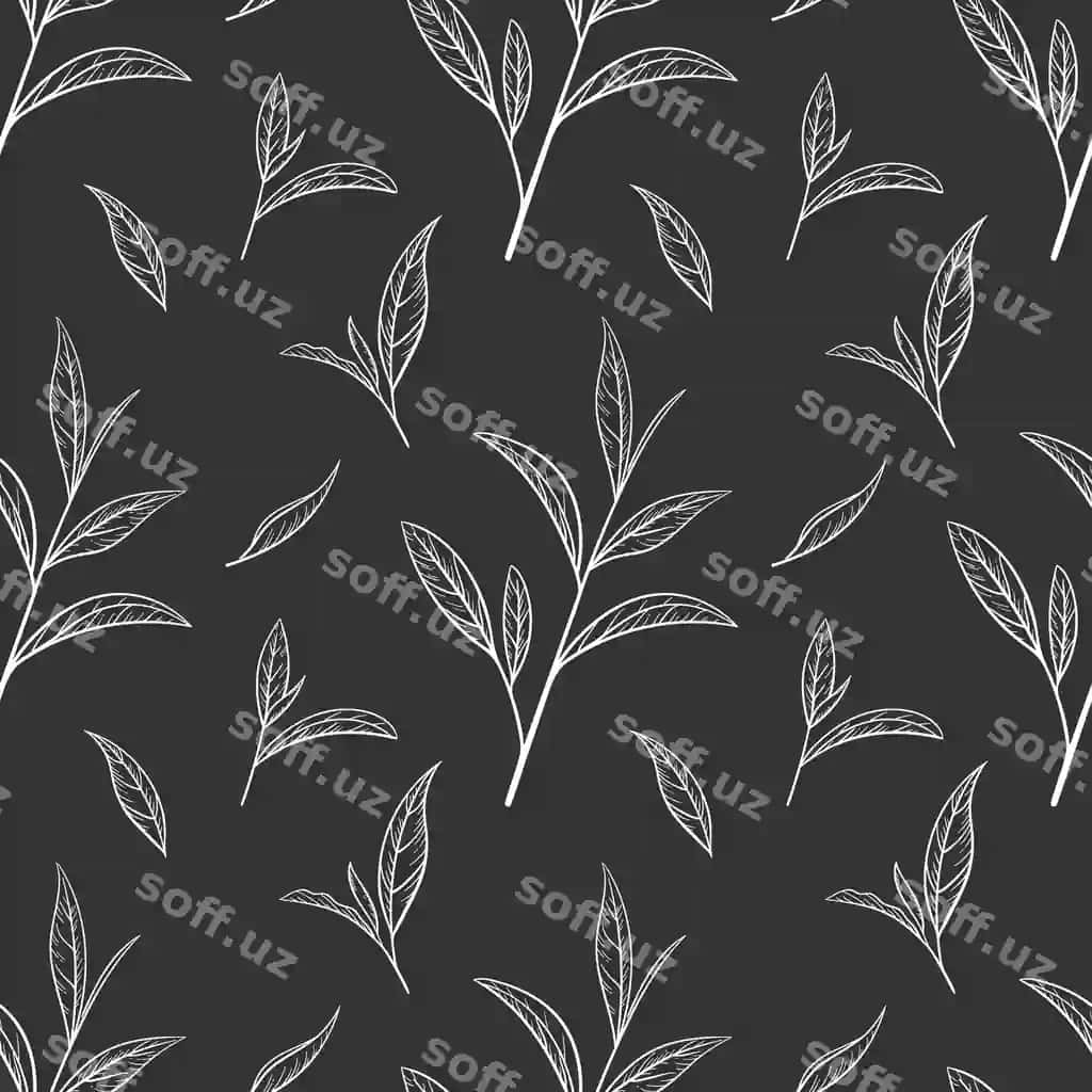 Yaproq yashil choy naqshi seamsiz vektor illustratsiyasi yaproq choy skech | Leaf green tea pattern seamless vector illustration leaves tea sketch