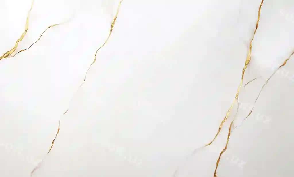 Elegent oq marmar yuza 3D noiliq oltin qirralarini ajralib chiqadigan | Elegant white marble surface 3d featuring delicate gold veins