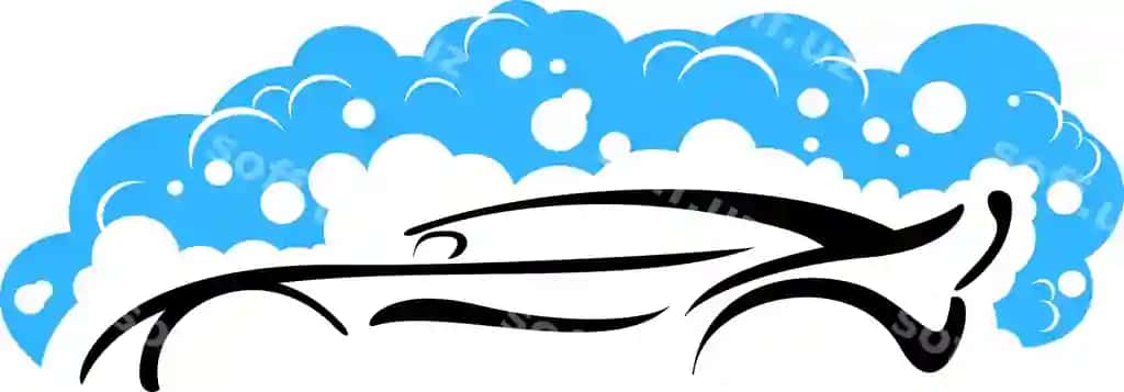 Stilizatsiya qilingan vektor rasm avtomobil yuvish | Stylized vector image car wash