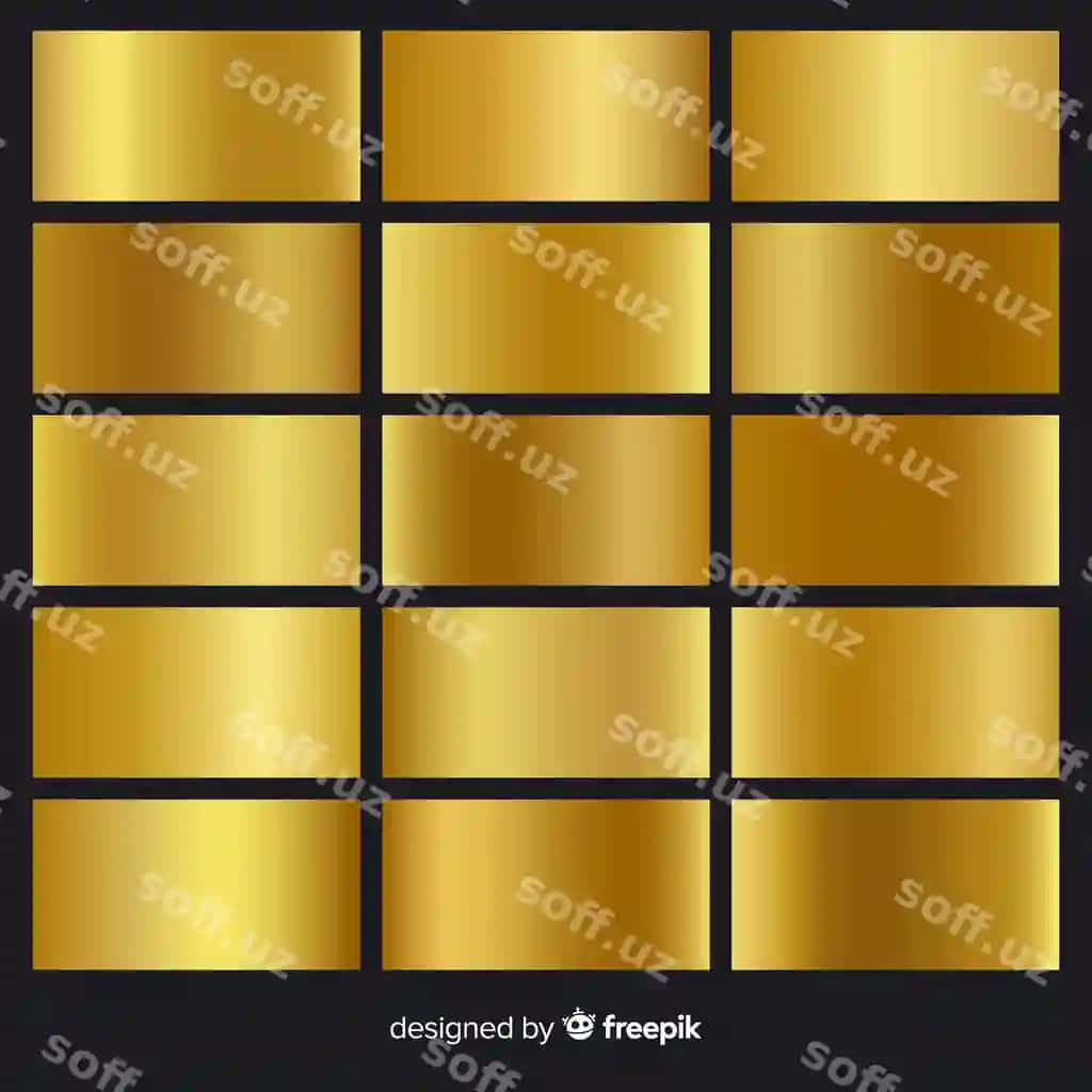 Oltin gradient to'plami | Golden gradient pack