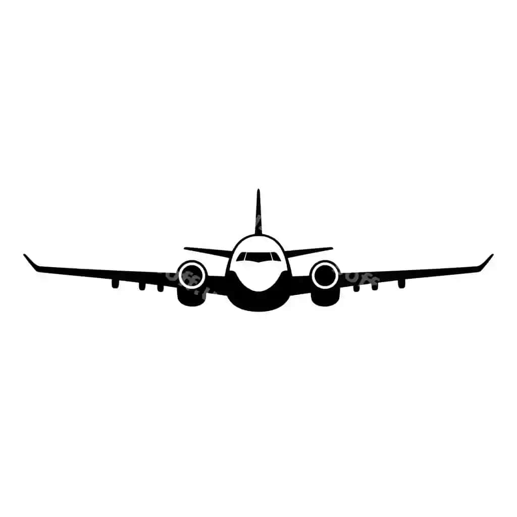 Samolyotlar vektor ikonasi oq fonda samolyot vektor logotipi | Airplanes vector icon white background plane vector logo