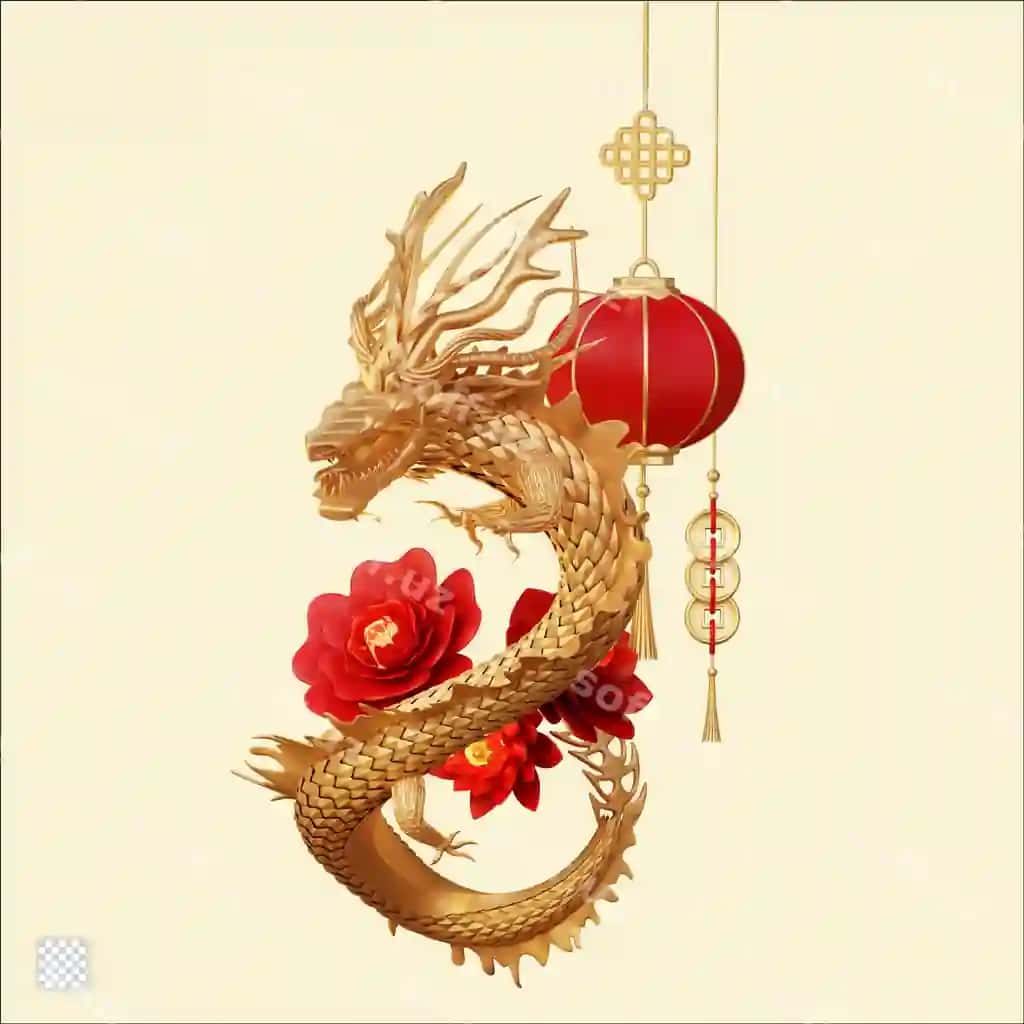 Xitoy Yangi Yili uch oʻlchovli element | Chinese new year 3d element