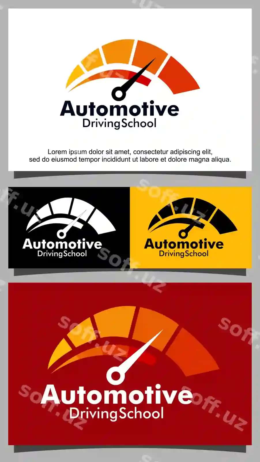 Tezlik ko'rsatkichi logotipi logotipi | Speed indicator logo template logo