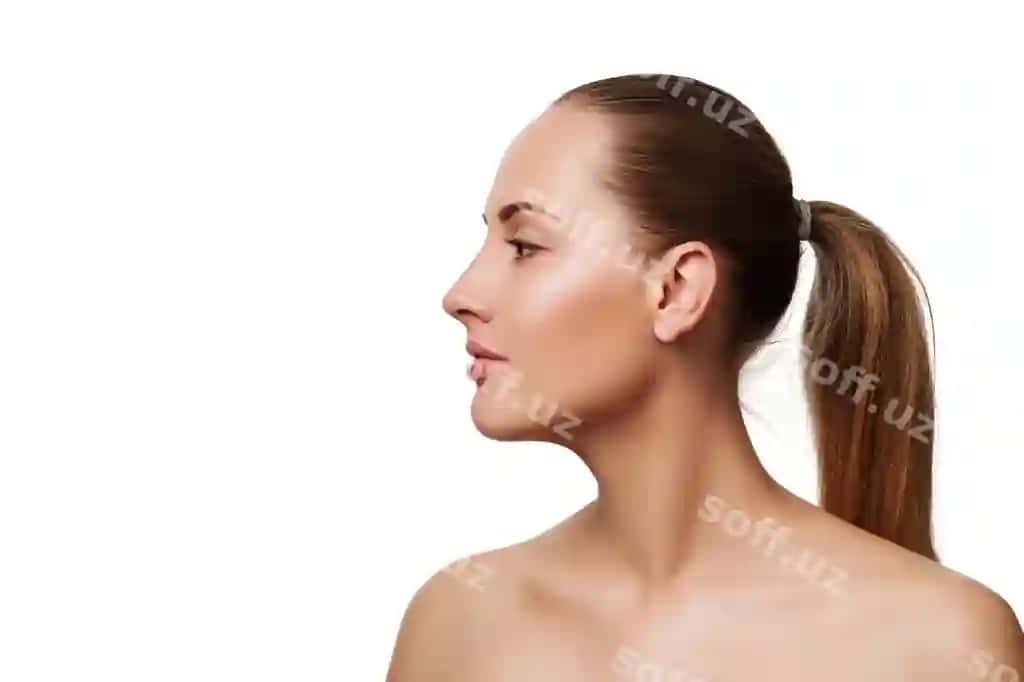 Chiroy portreti ayol yuzi tabiiy teri bilan | Beauty portrait female face with natural skin