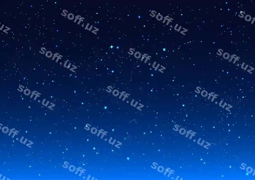 Yorqin yulduzlar ko'k qorong'i kecha osmoni | Bright stars blue dark night sky