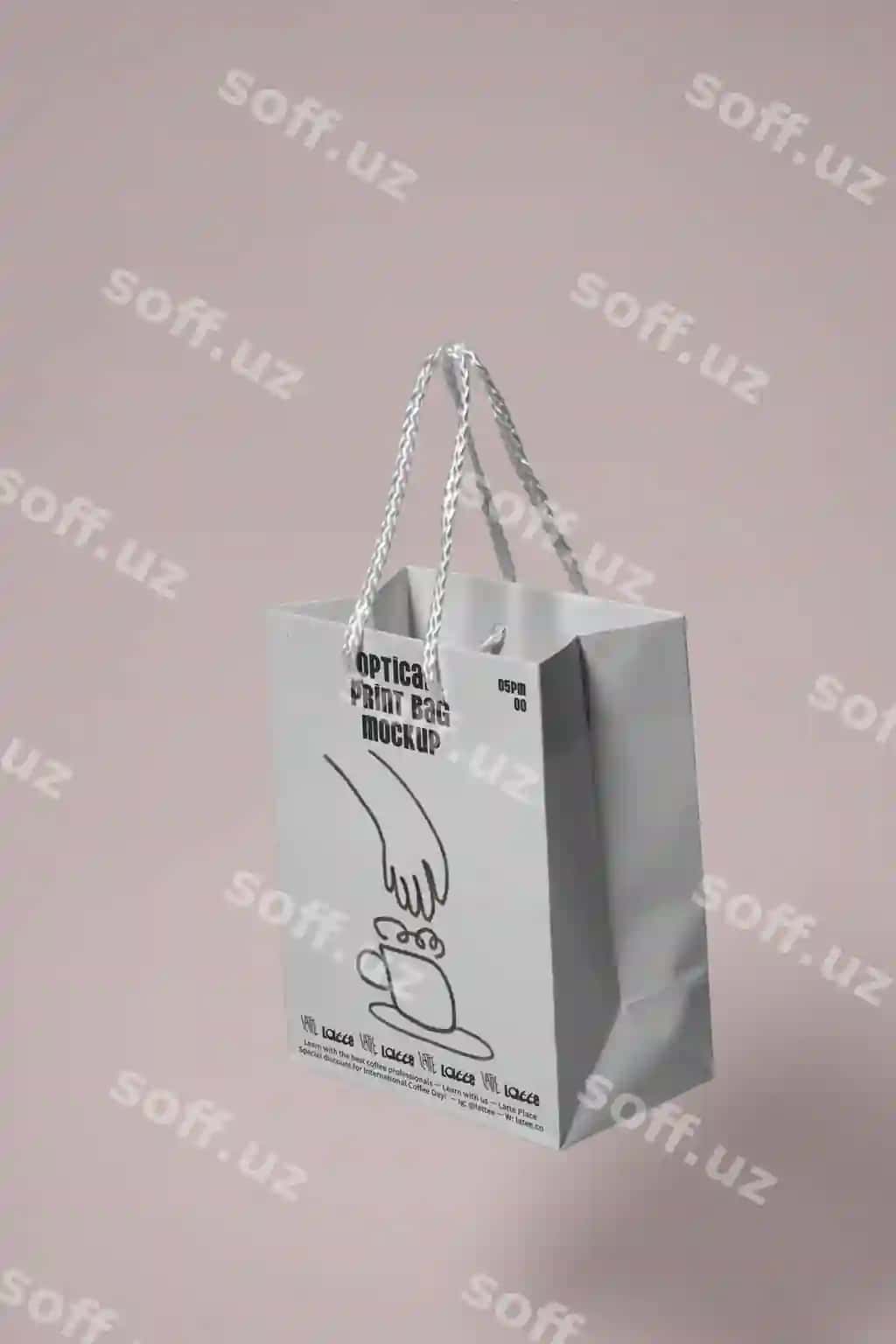 Optik bosma sumka namunasi | Optical print bag mockup