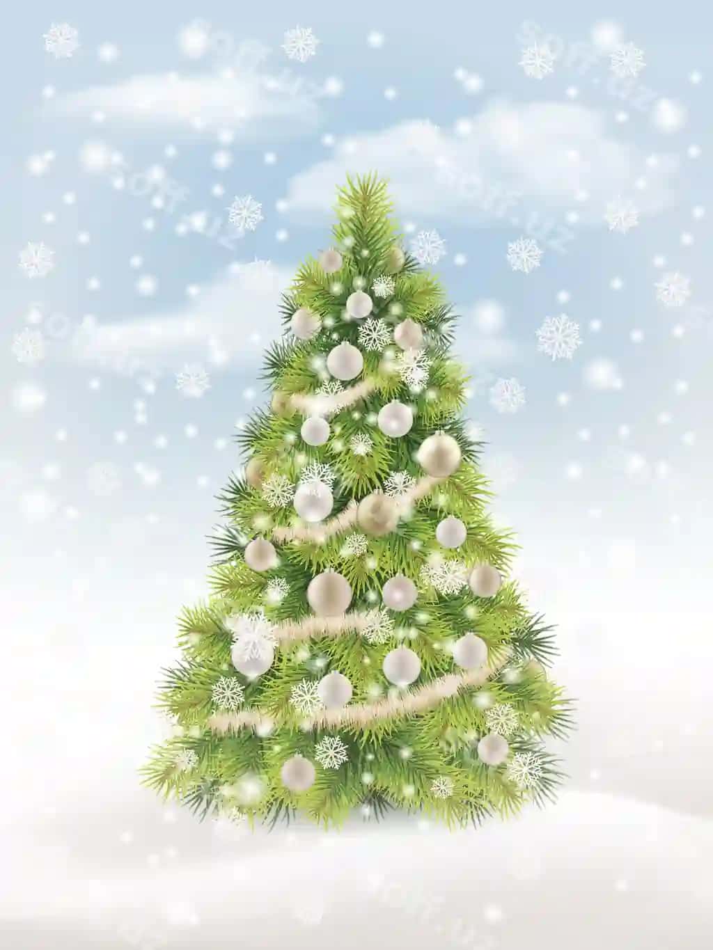 Yangi yil uy shtory qor mehrob | Christmas tree snowflakes