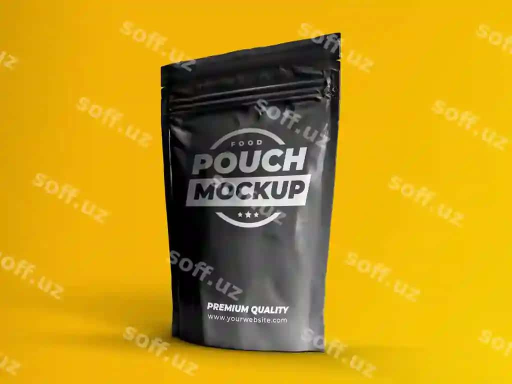 Oziq pochasi qadoqlash modeli | Food pouch packaging mock up