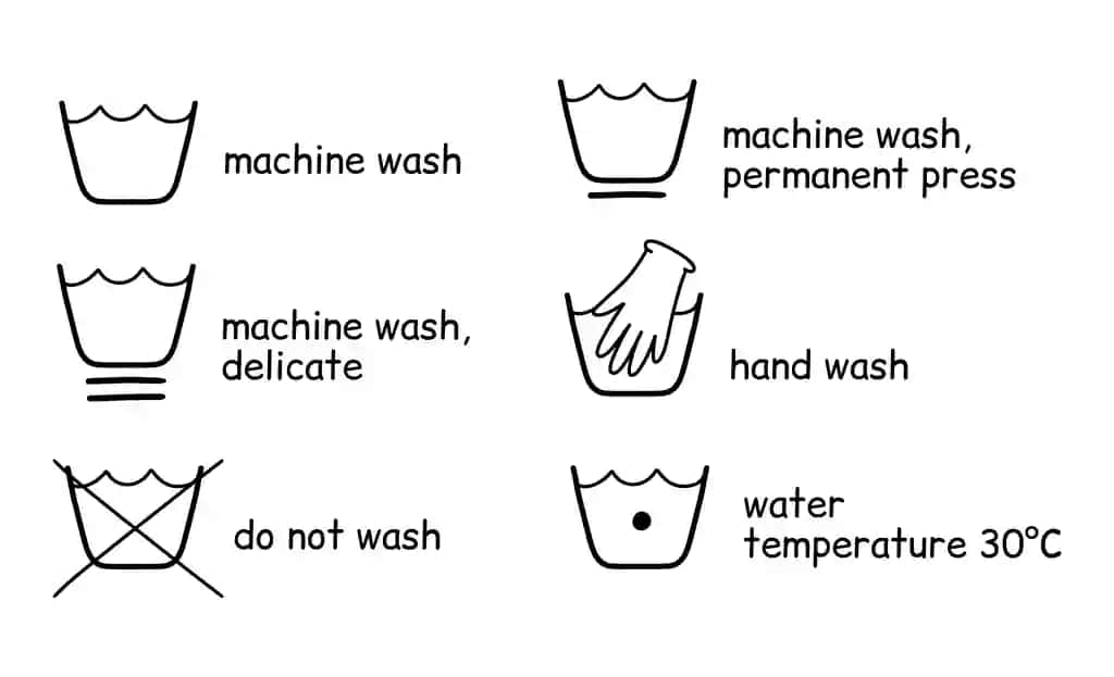 Vektorli kir yuvish belgisi qo'lda chizilgan vektor kir yuvish belgilarini o'rnatdi | Vector laundry icon set hand drawn vector laundry symbols