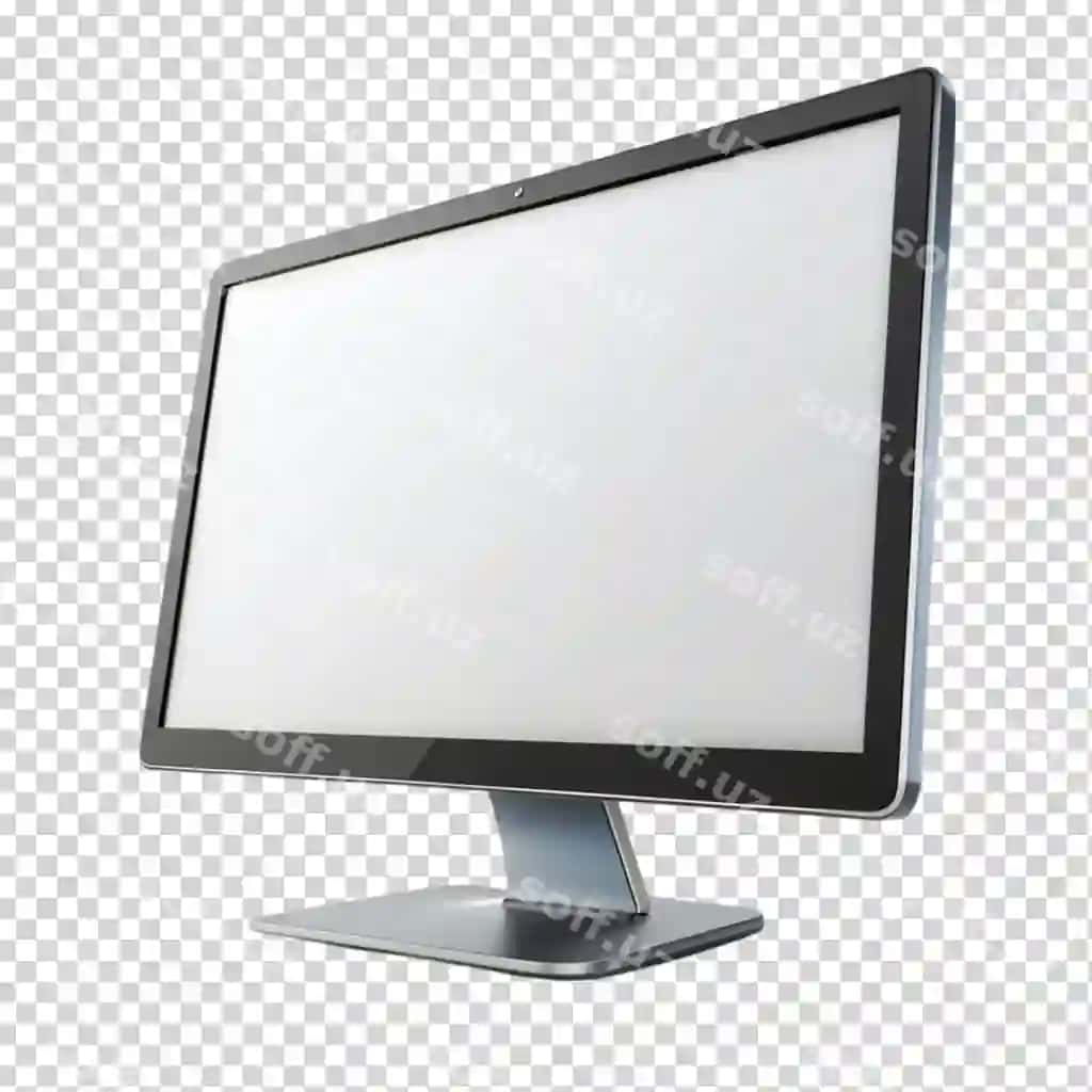 Monitor ajraltirilgan shaffof orqa fonda | Monitor isolated transparent background