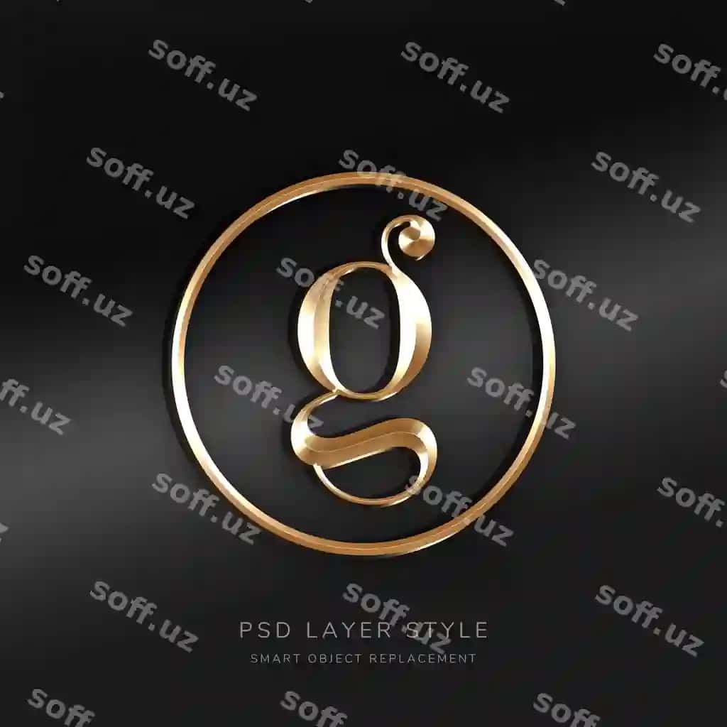 3d oltin matn uslub effekti | 3d gold text style effect
