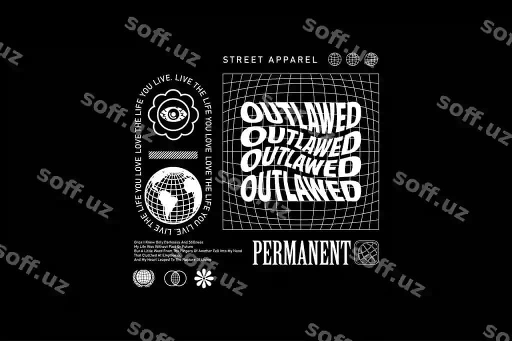 Streetwear grafik dizayn g'oyalari dizayn shablonlarini moslashtirish | Streetwear graphic design ideas customize design templates