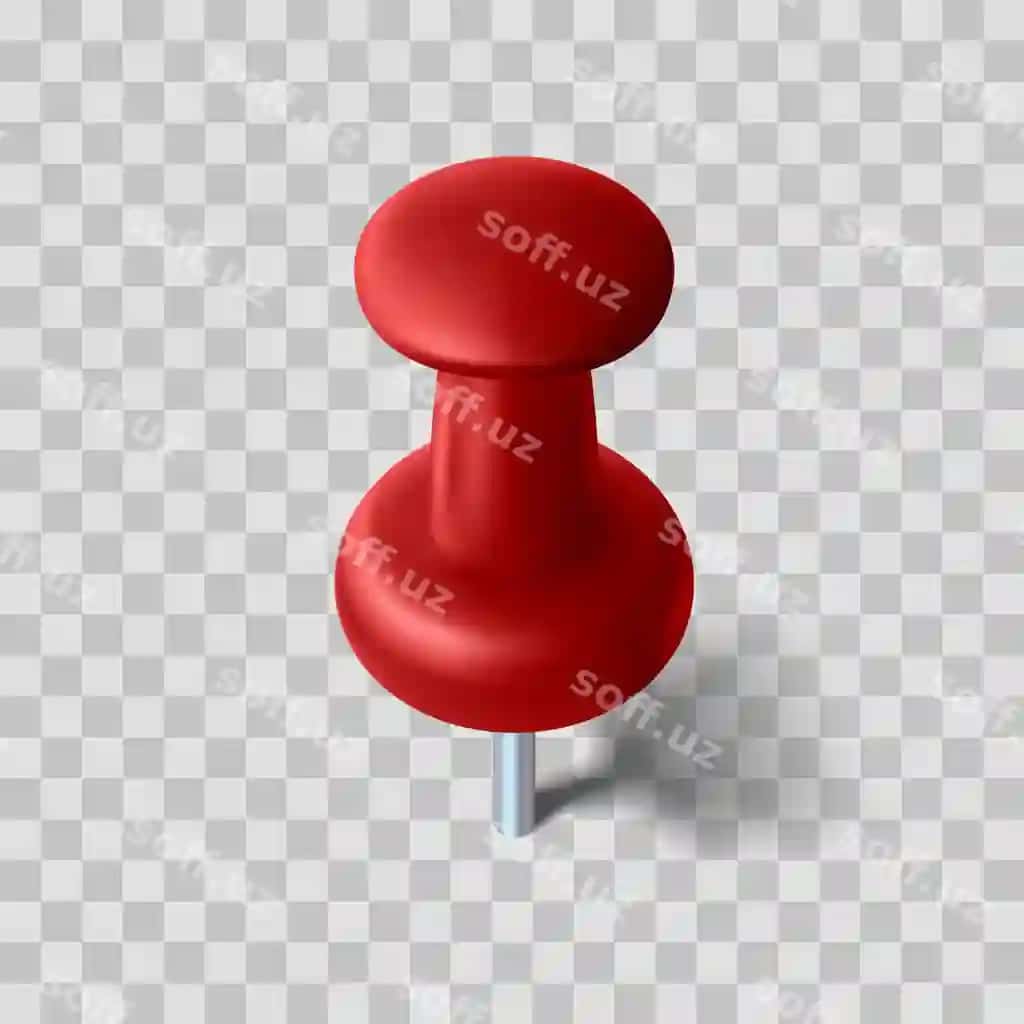 Haqiqiy pin soya bilan shaffof fonda | Realistic pin with shadow transparent background