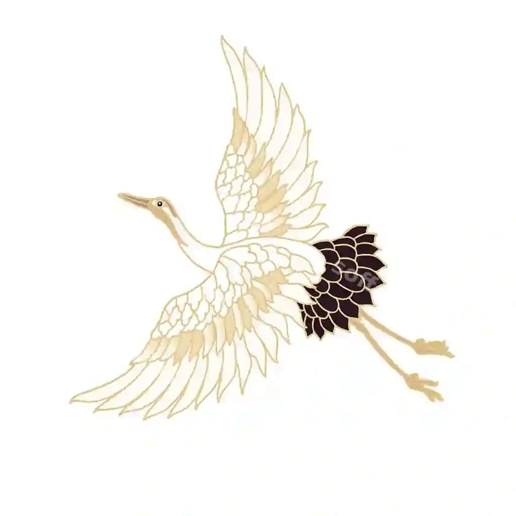 Elegant Yapon qarqibi parvozi | Elegant japanese crane flight