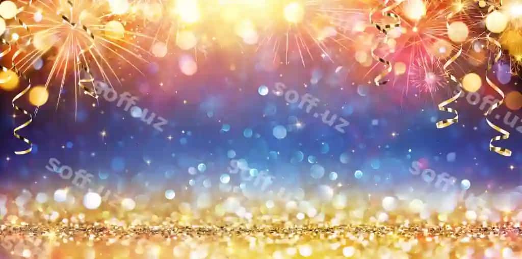 Yangi yil bilan, parıltıli olovli o'yinlar bilan | Happy new year with glitter fireworks