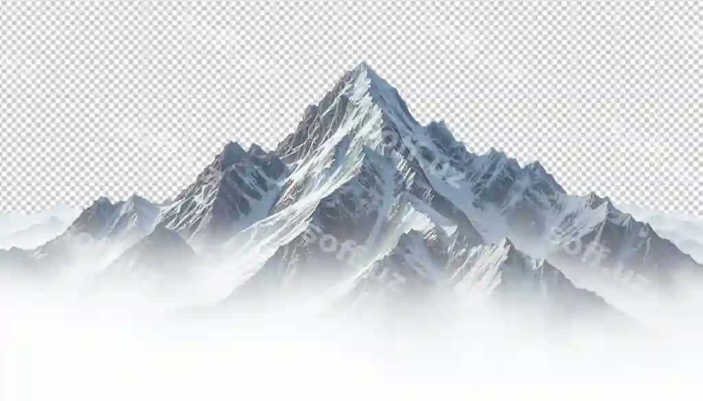 Todirg‘ali png shaffoflik | Mountain isolated transparency png