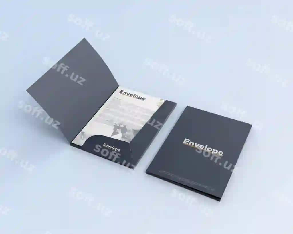 Qog'oz konvert namunasi | Paper envelope mockup