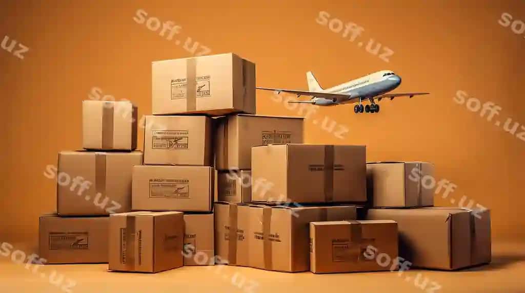 Joylash jigarrang quticha packeta samolyot | Stack brown box packaging airplane