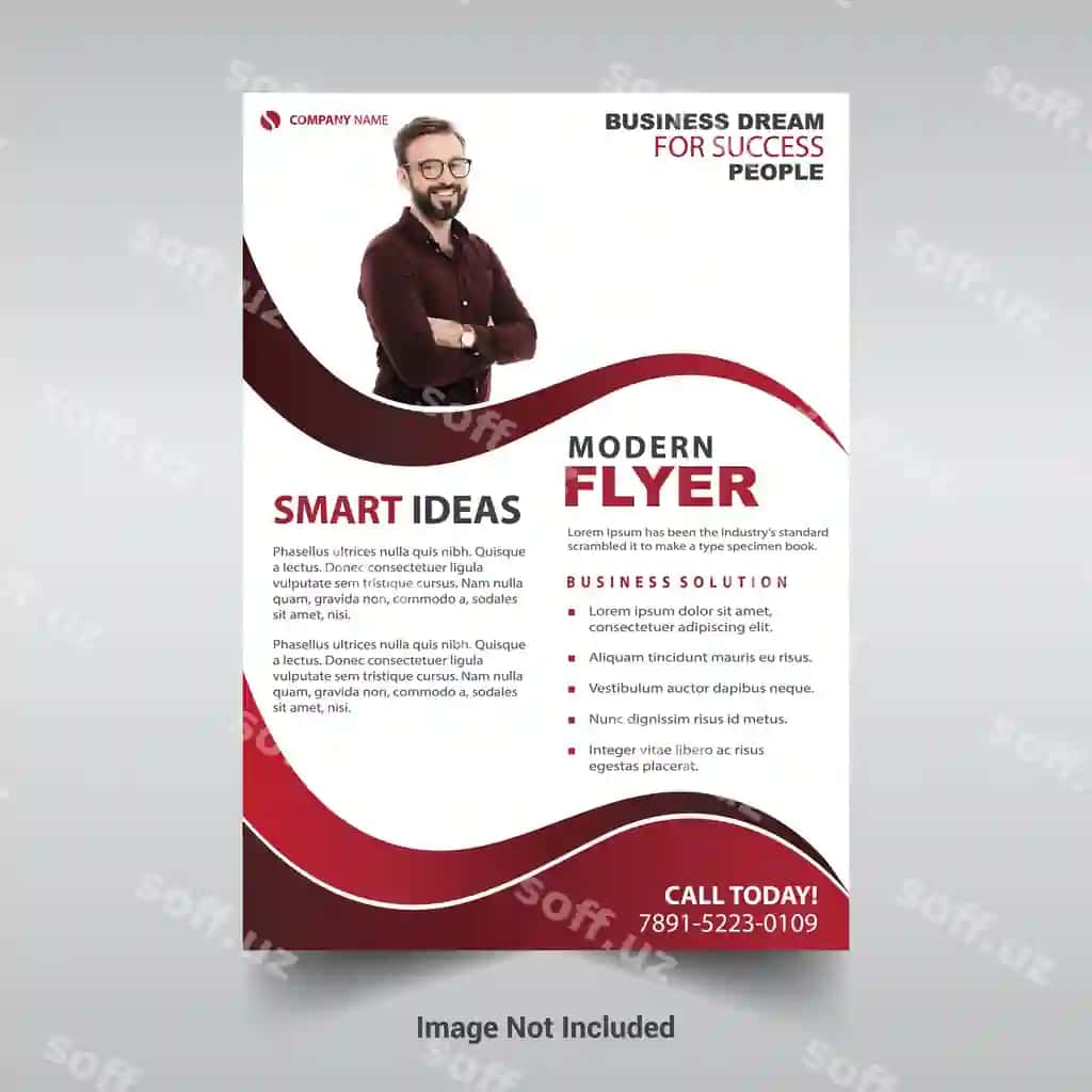 Zamonaviy biznes flyer dizayn shabloni | Modren business flyer design template