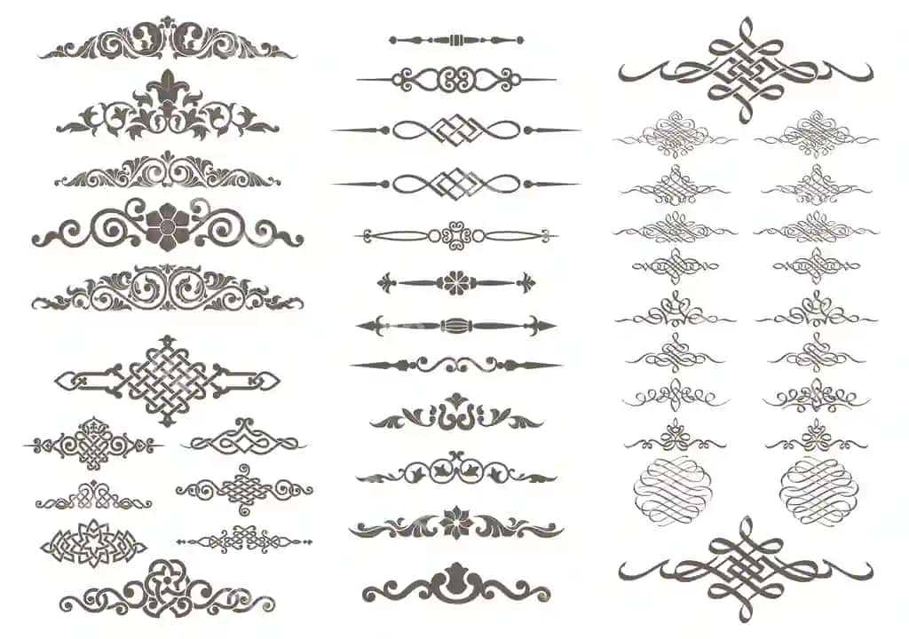 Qalamli bezatma dizayni | Calligraphic ornament design 2